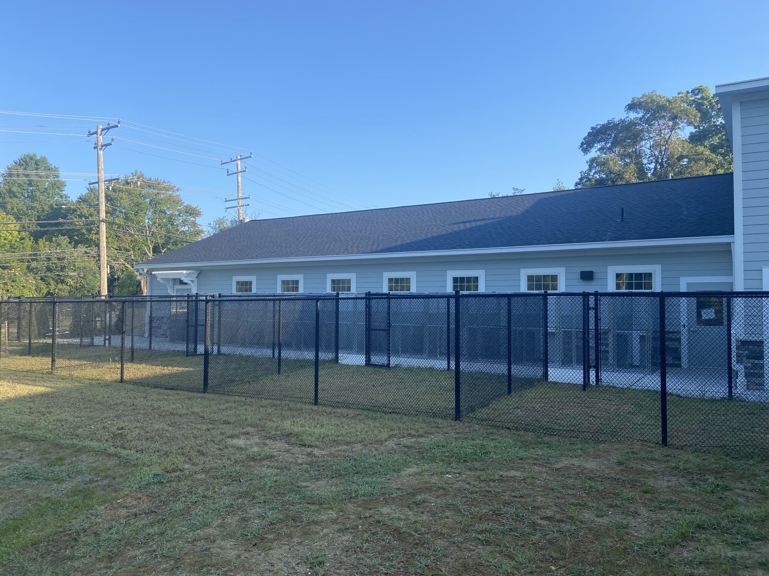 kennel exterior outside dog holding