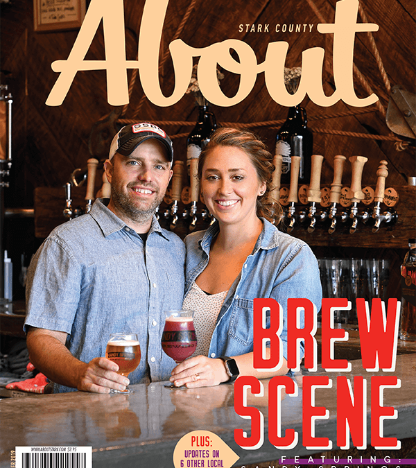 Sandy Springs Brewing Co. featured on the cover of About Magazine